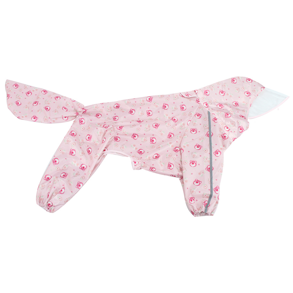 Dog raincoat four-leg hooded waterproof labrador golden retriever poncho all-inclusive plus-sized pet clothes