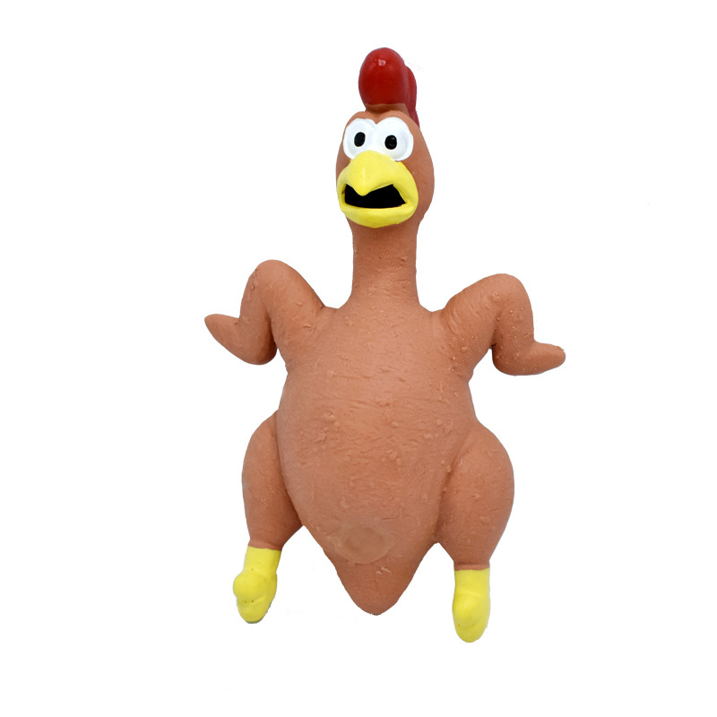 Amazon hot dog sound toy latex screaming chicken dog vent bite-resistant interactive Japanese and Korean pet supplies
