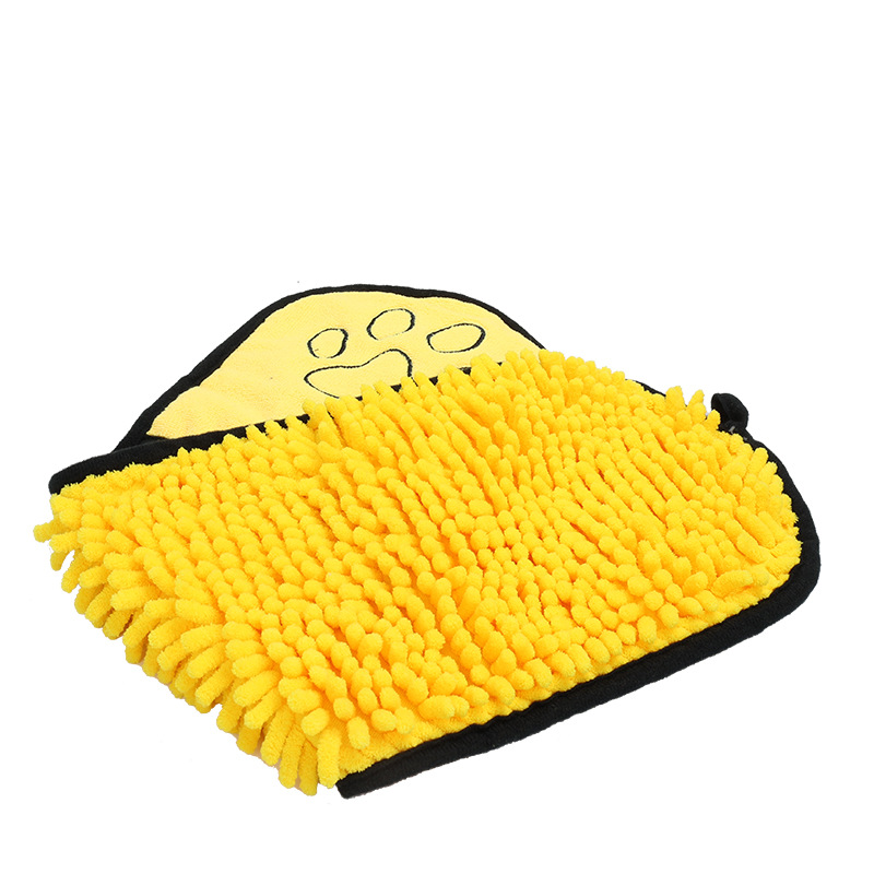 Pet bath towel dog cat quick-drying bath towel soft absorbent coral fleece bath towel pet supplies