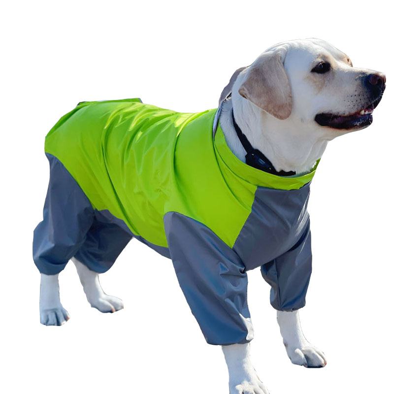 All-Inclusive Waterproof Dog Raincoat | Four-Legged Rain Jacket for Large Dogs | Labrador, Samoyed