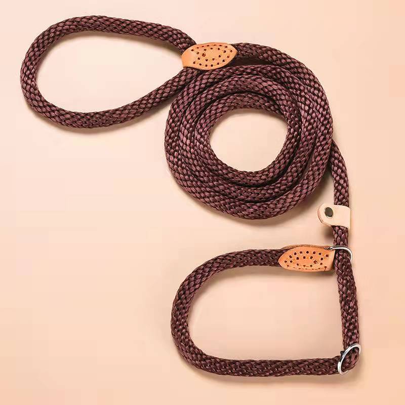 Hand holding rope lengthened 1.8m training dog walking traction collar integrated dog leash