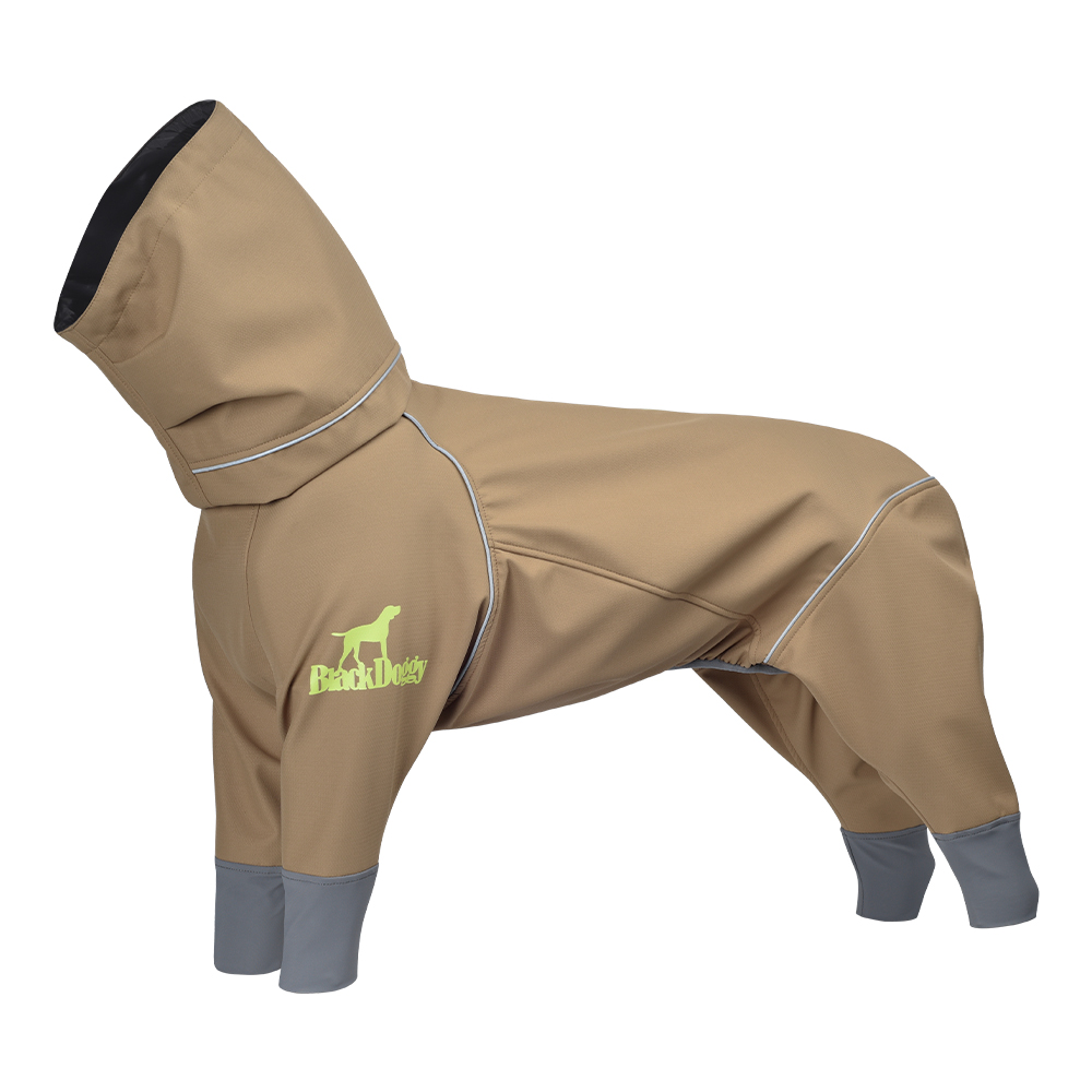 BlackDoggy rock warm hard shell four-leg outdoor shell jacket waterproof dog clothes autumn and winter 24 new