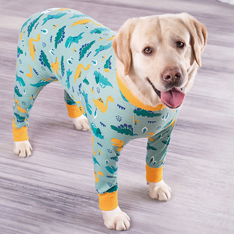 New dog clothes thin anti-lint golden retriever Labrador medium large dog pet joint care bellyband four feet