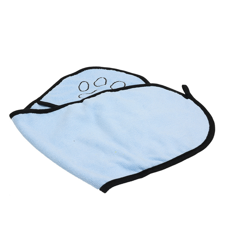 Pet bath towel dog cat quick-drying bath towel soft absorbent coral fleece bath towel pet supplies