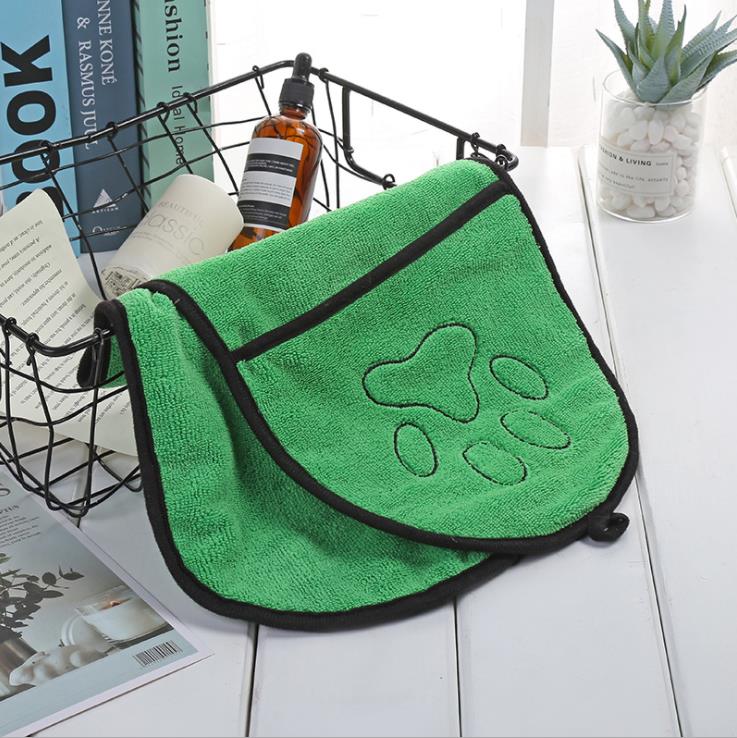 Teddy Schnauzer bath towel small and medium-sized dogs bath towel dog dry hair Corgi absorbent pet beauty