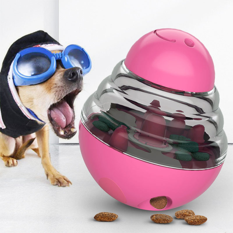 Feeder food dropping ball tumbler dog toys