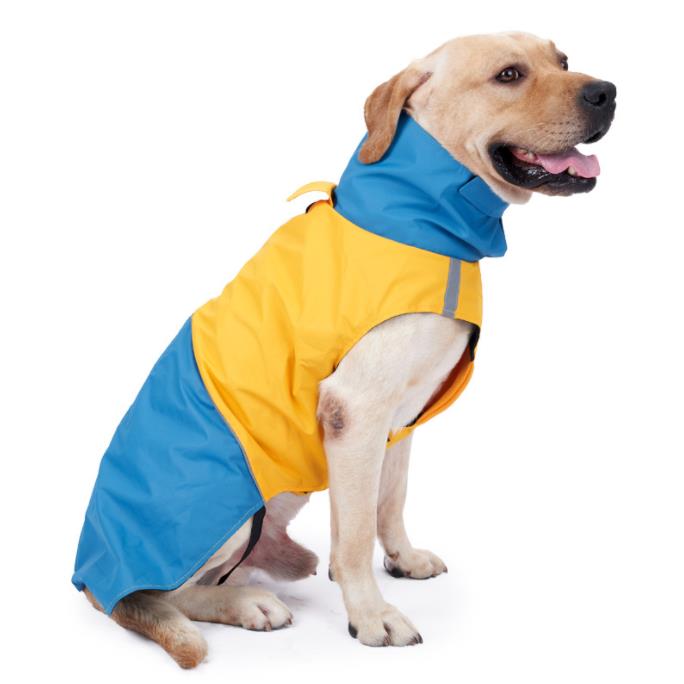 Lovinpet Waterproof Windproof Dog Raincoat - Thermal Vest for Medium to Large Dogs