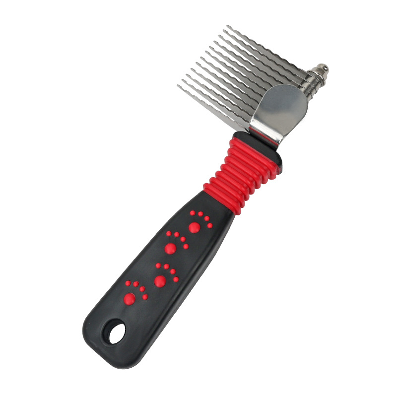 Pet comb dog hair pulling beauty double-sided needle comb cat comb hair removing cat comb knot opening hair removal comb