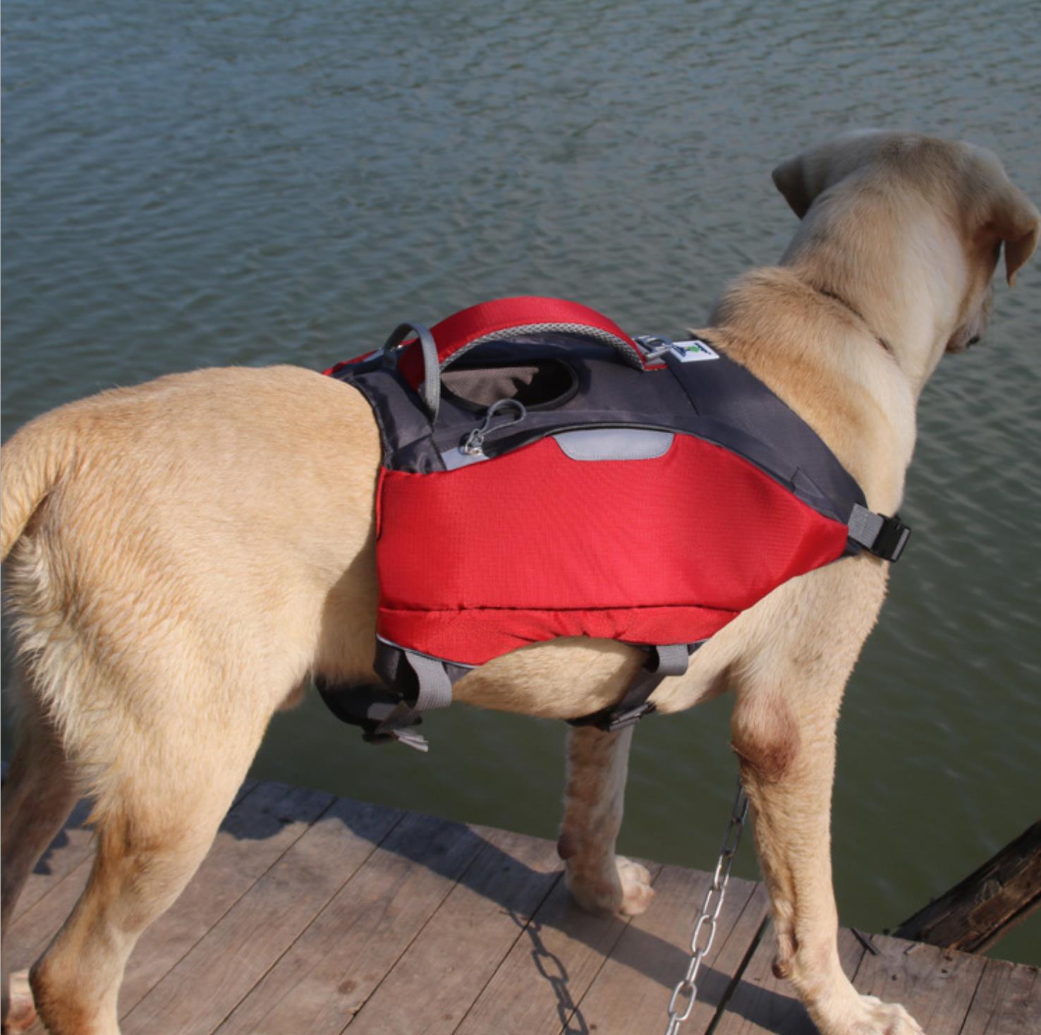 Dual-Use Dog Life Jacket Backpack | High Buoyancy for Medium to Large Dogs