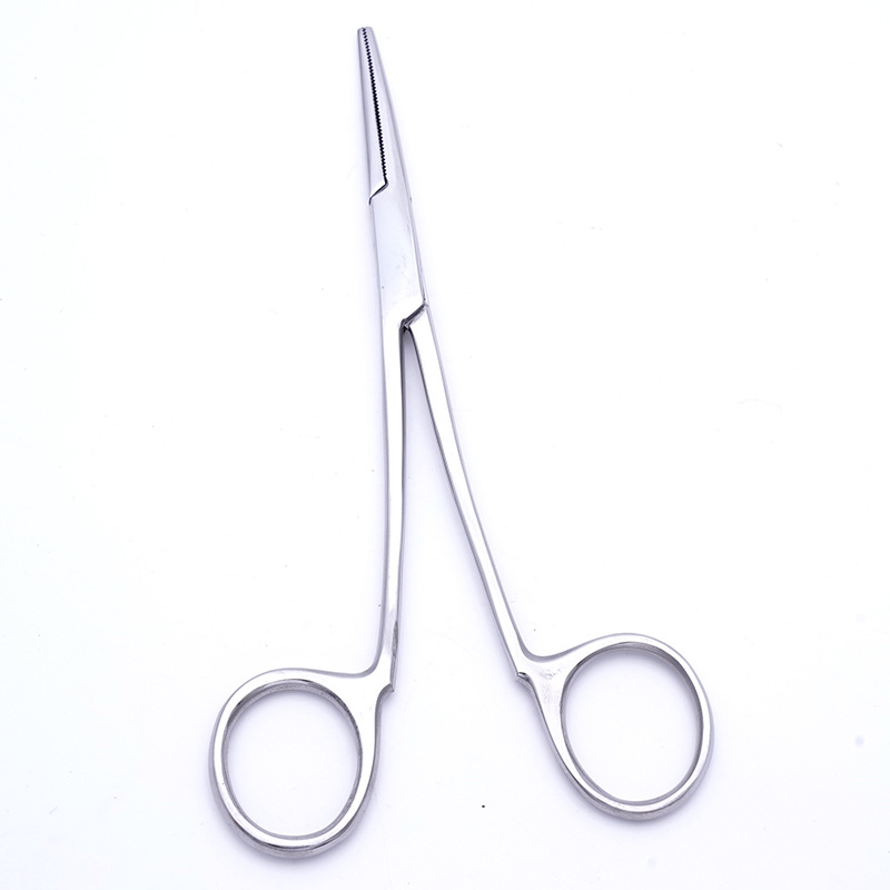 Stainless steel hemostatic forceps fishing pliers hook removing straight curved ear pulling pliers without shackle cupping clip