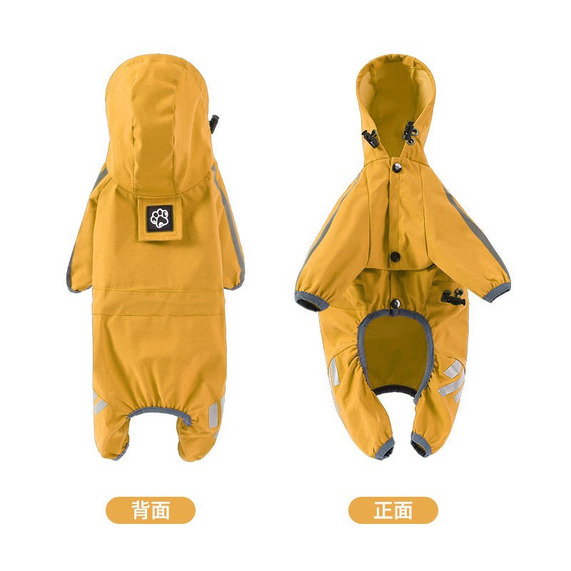 Lovinpet Muti-functional Dog Raincoat - Waterproof Four-Legged Rainwear for All Dog Sizes