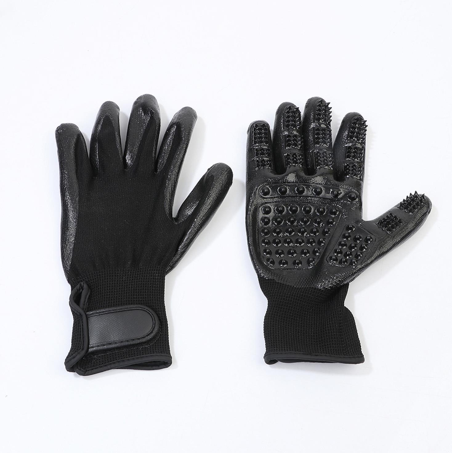 Dog bath wash dog gloves pet cat dog artifact brush supplies cat washing anti-bite anti-scratch genuine goods double package