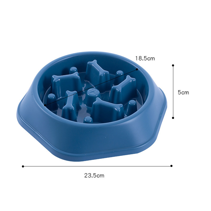 Pet Bowl slow down Food Bowl feeder anti-choke slow feeding bowl food bowl color practical dog bowl pet supplies small size dog tableware