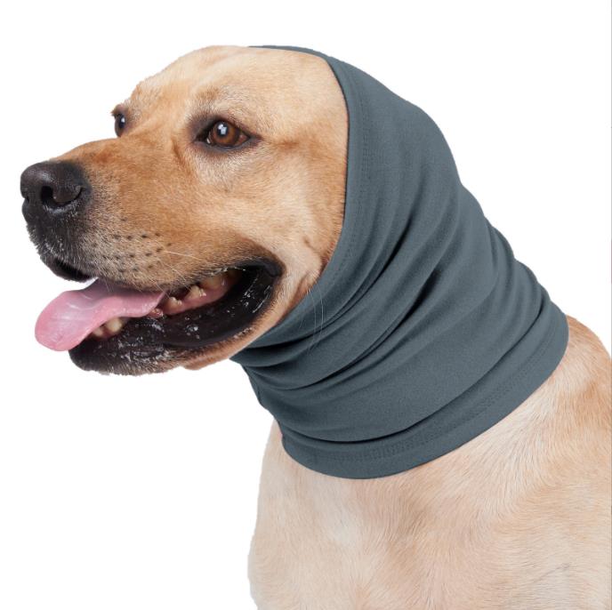 Pet dog soothing head cover scarf scarf anti-scare soothing mood large, medium and small dogs anti-Thunder bandana