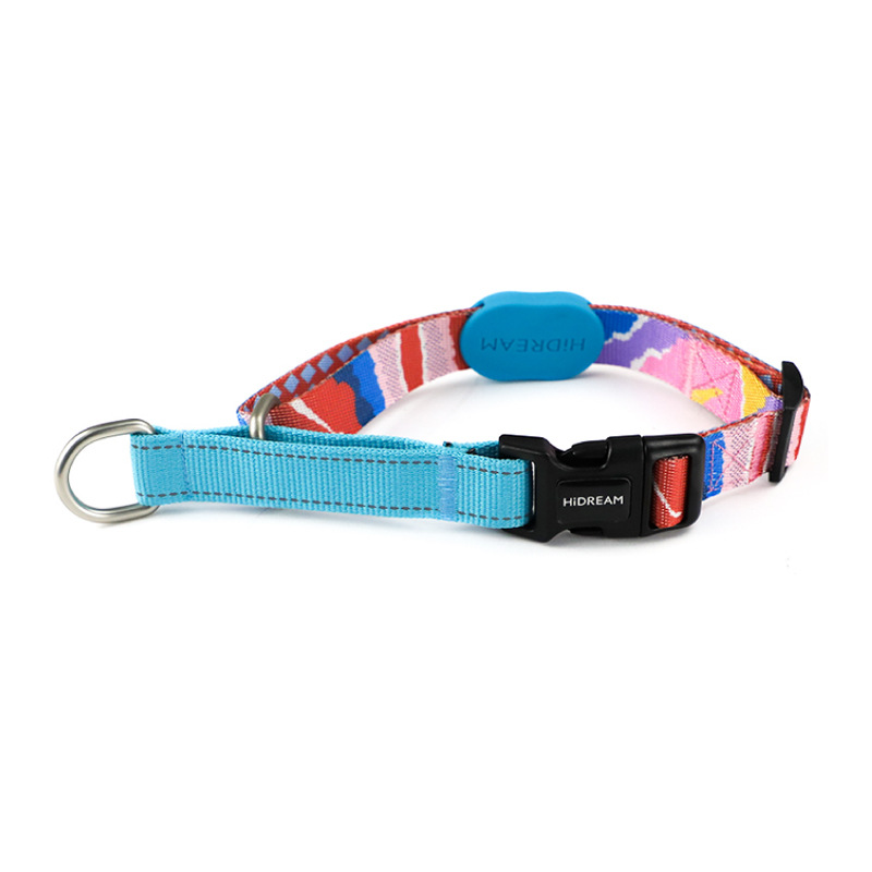 Colorful dog half P collar dog collar small dog collar dog leash walking dog hand holding rope