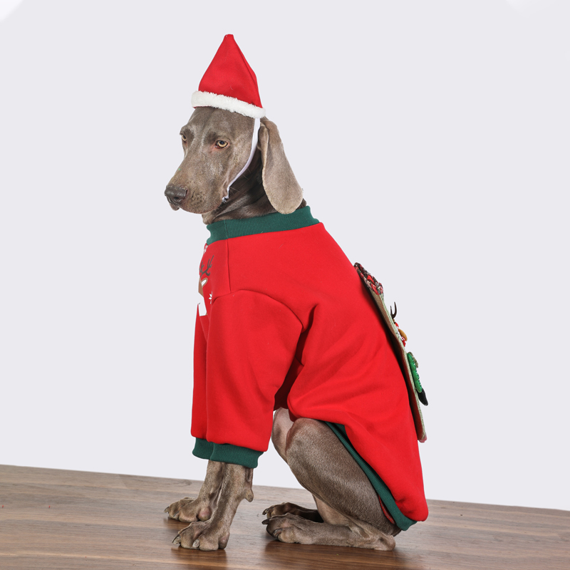 Christmas Dog Hoodies for Large Breeds | Festive & Warm Winter Pet Clothing