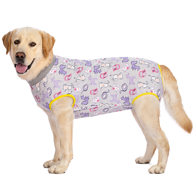 Dog sterilization surgical gown golden retriever Labrador weaning clothing all-inclusive bellyband anti-licking pet four-legged vest thin