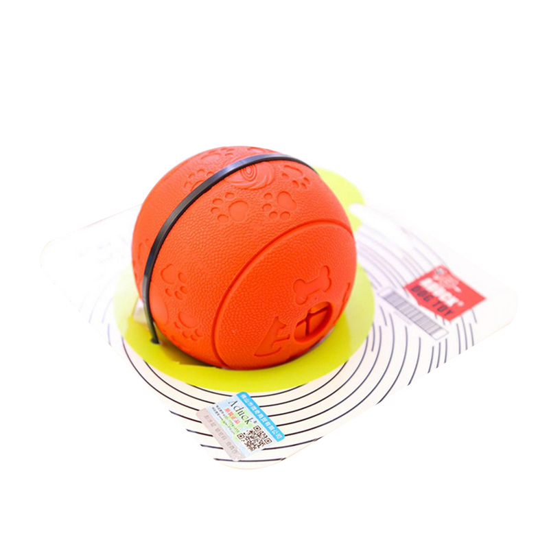 Dog food dropping ball pet rubber elastic toy teddy/golden retriever puzzle relieving stuffy and twisting ball bite-resistant leakage food feeder