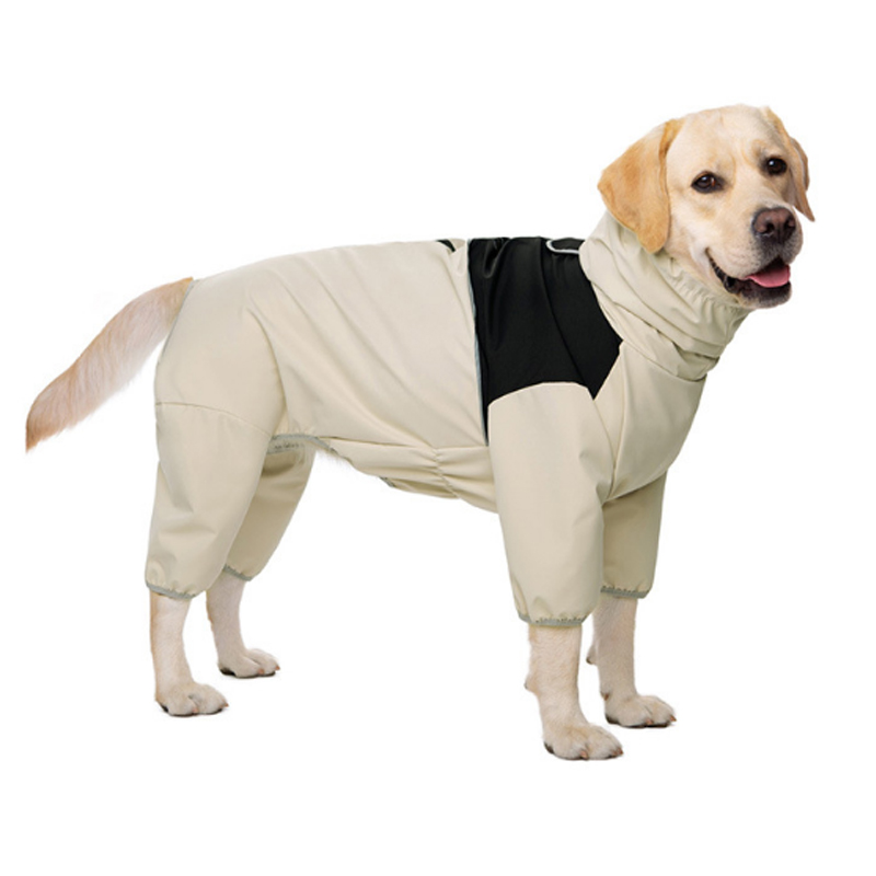 Lovinpet Waterproof Four-Legged Dog Raincoat for Large & Medium Dogs