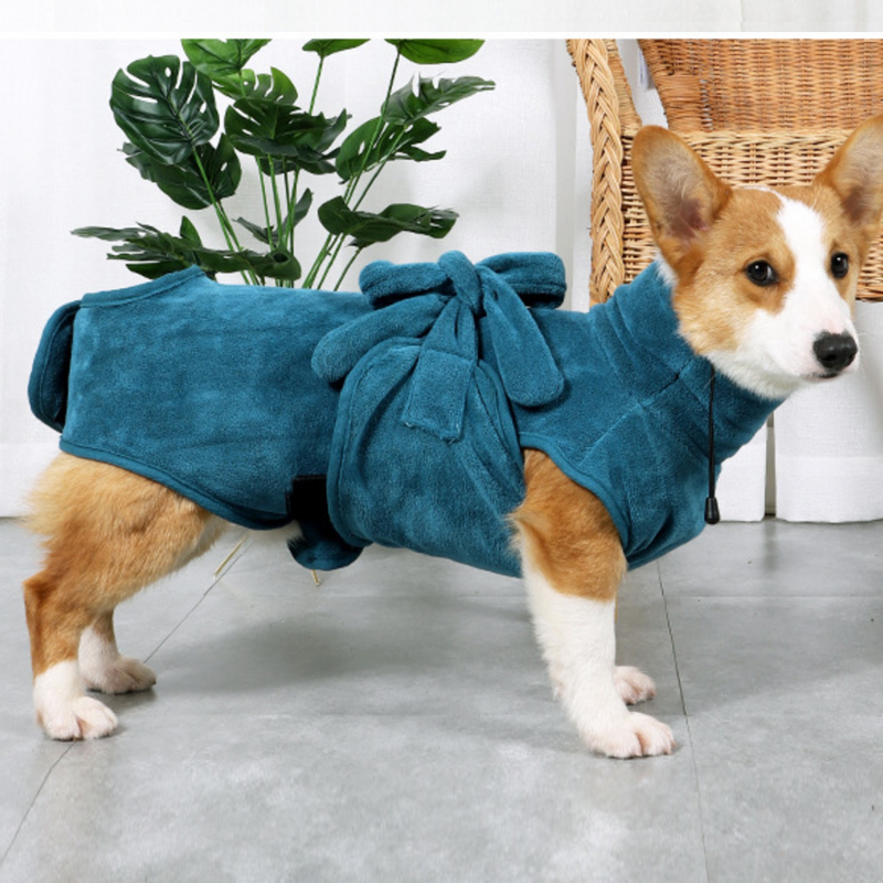 Golden retriever bath towel large, medium and small dogs bath towel dog dry hair clothes Corgi absorbent bathrobe pet beauty wipe