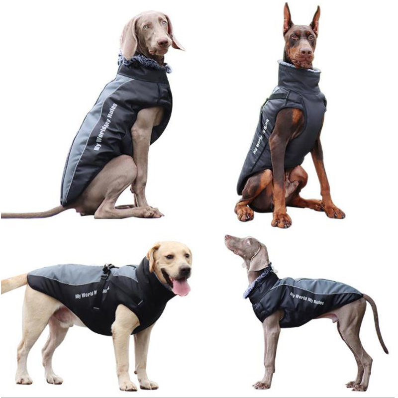 Lovinpet Waterproof Windproof Winter Dog Coat - Thickened Thermal Jacket for Large Breeds