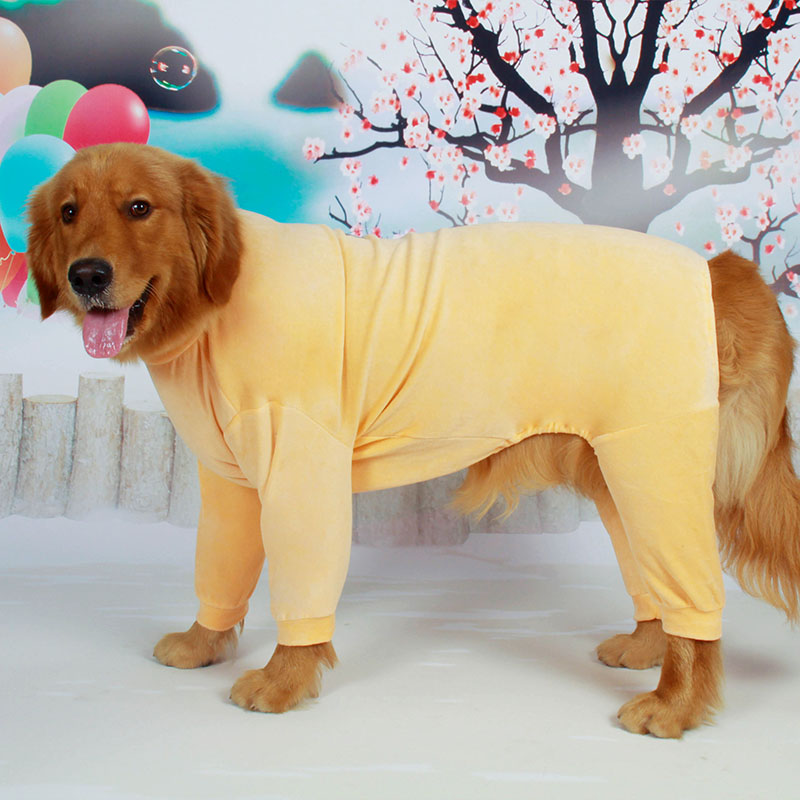 Warm Flannel Large Dog Winter Sweater | Full-Body Protection