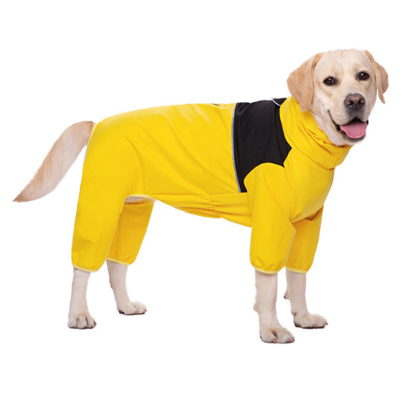 Lovinpet Waterproof Four-Legged Dog Raincoat for Large & Medium Dogs