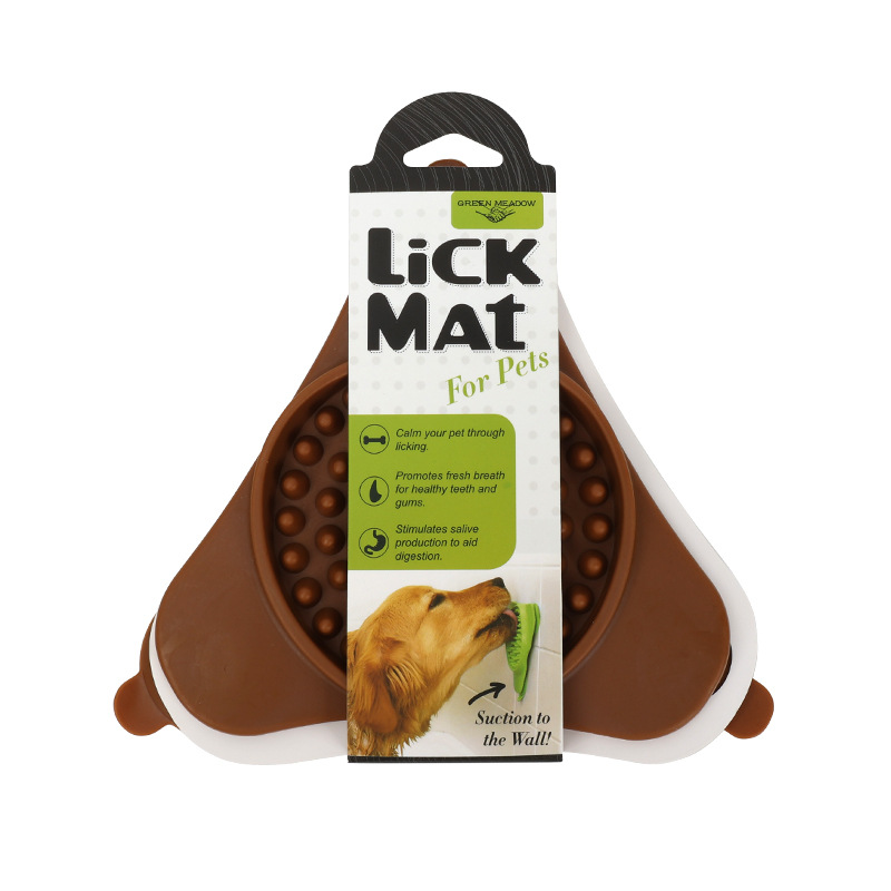 Pet supplies pet tableware suction cup licking mat dog snack mat slow feeding bowl dog licking mat