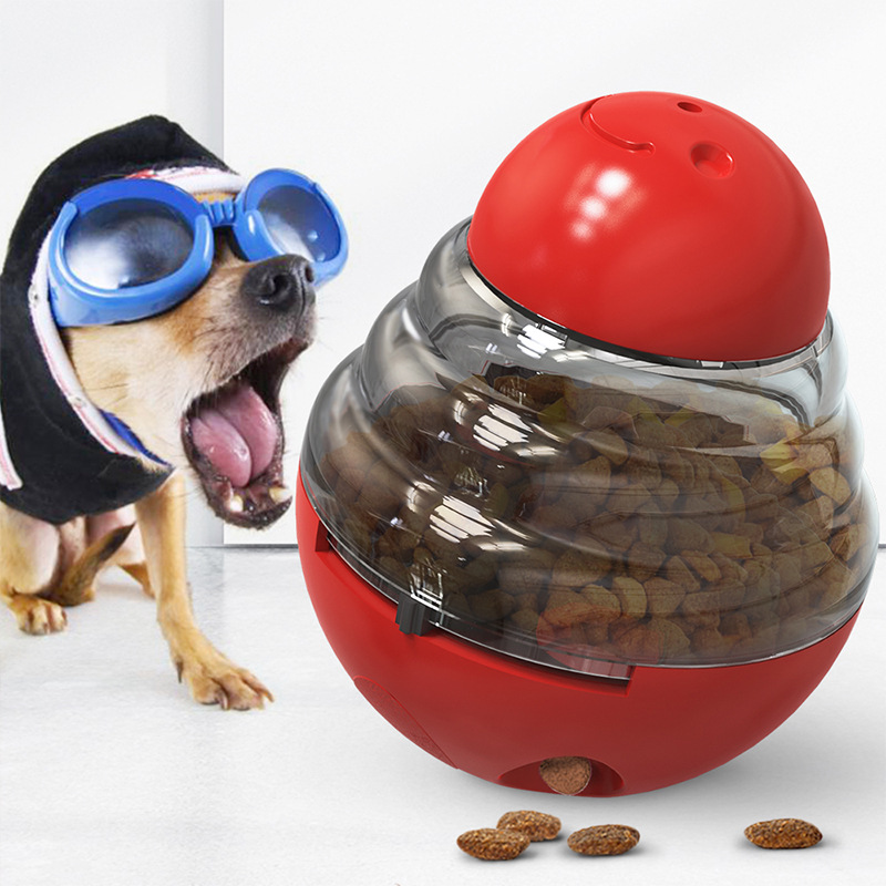 Feeder food dropping ball tumbler dog toys