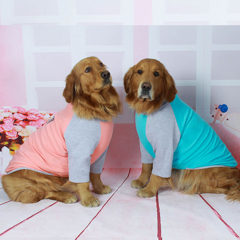 Dog clothes thin spring/summer golden retriever Labrador Husky medium large dog pet cotton two feet apparel