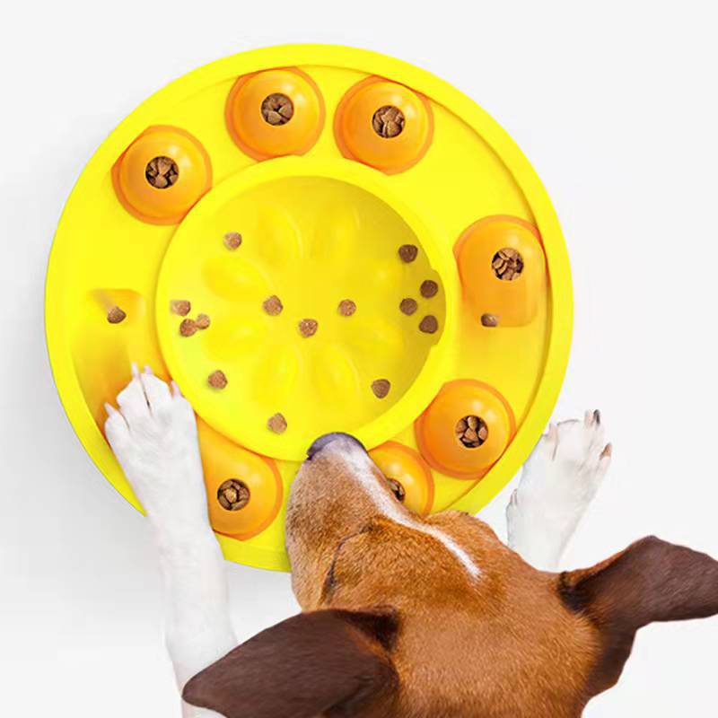New pet dog toy wisdom diet roulette wheel entertainment puzzle leakage food feeder Slow Food Design dog training toy