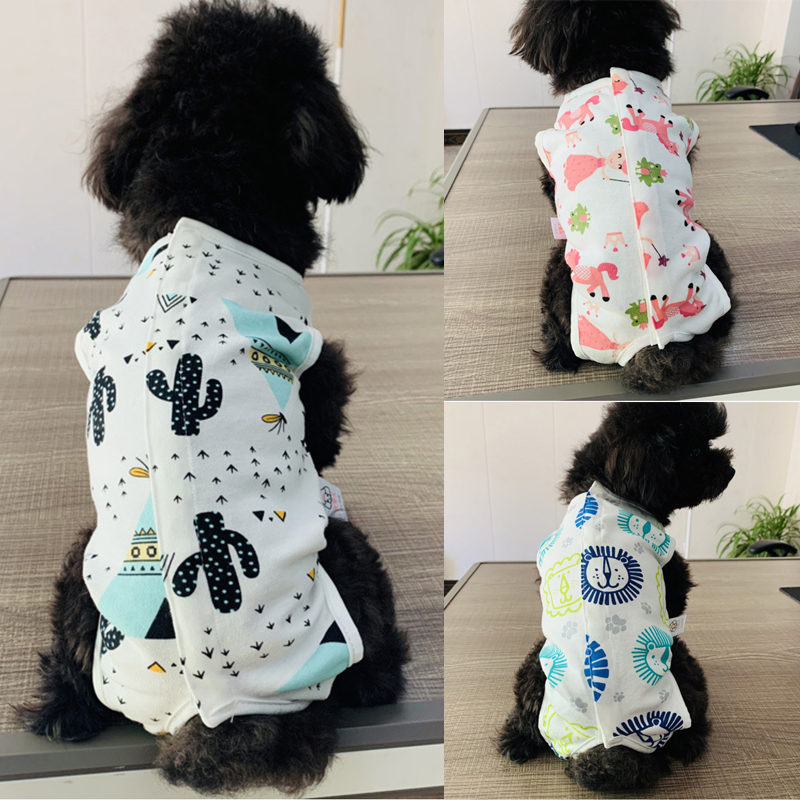 LovinPet Large Dog Recovery Suit Onesie - Cactus, Unicorn & Lion Print