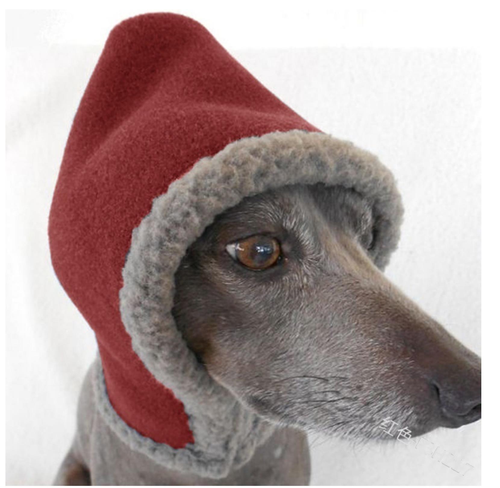 Pet hat Greyhound China canines Greyhound whippets hound autumn and winter warm wind-proof cap headdress