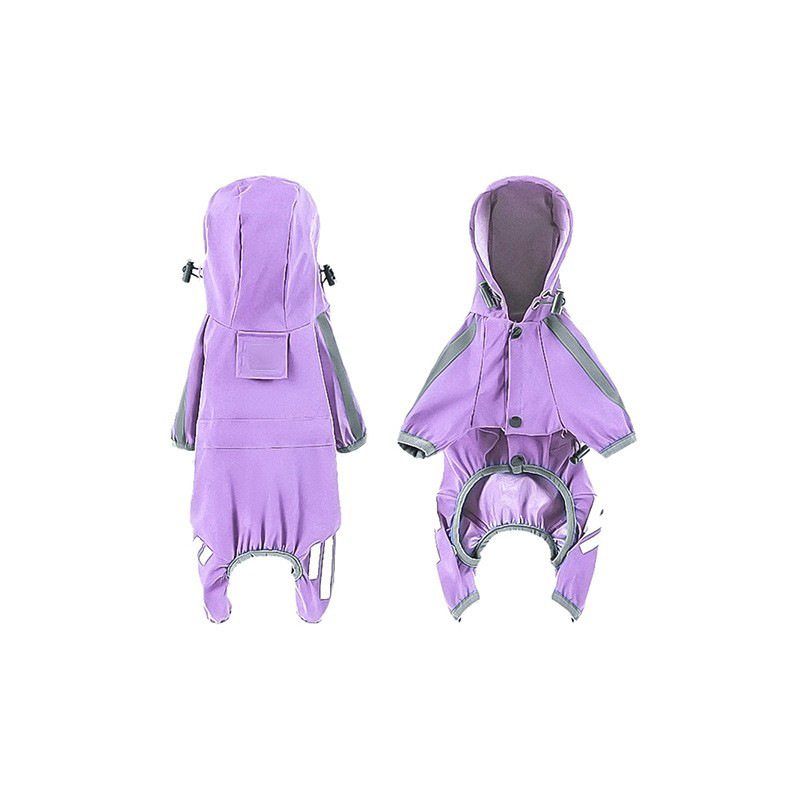 Lovinpet Muti-functional Dog Raincoat - Waterproof Four-Legged Rainwear for All Dog Sizes
