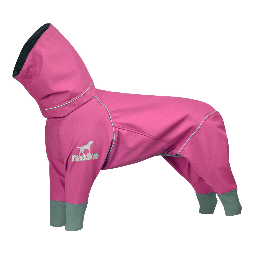 BlackDoggy rock warm hard shell four-leg outdoor shell jacket waterproof dog clothes autumn and winter 24 new