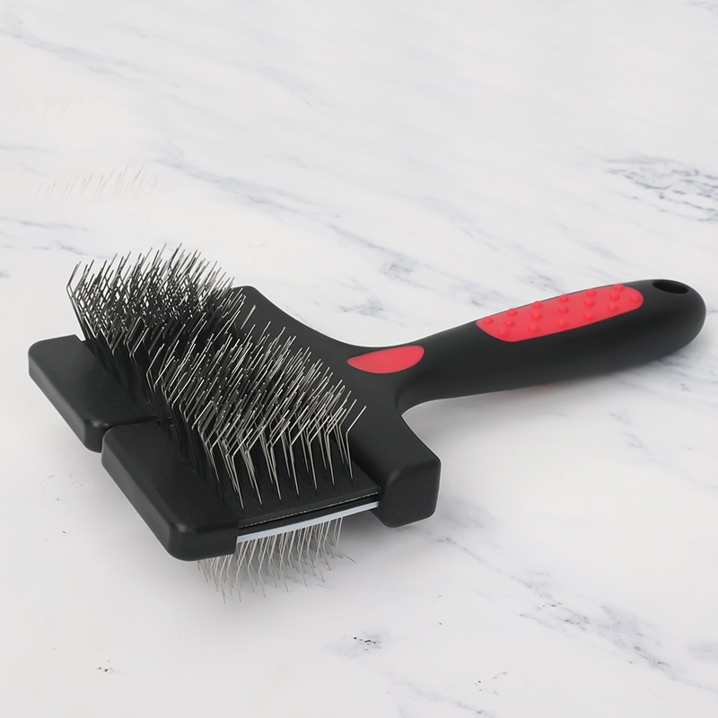 Pet comb dog hair pulling beauty double-sided needle comb cat comb hair removing cat comb knot opening hair removal comb