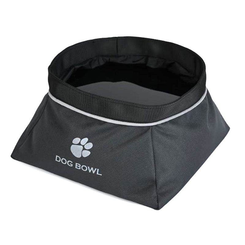 High-end waterproof and foldable pet dog bowl food bowl cat water bowl portable golden retriever Teddy travel Bowl