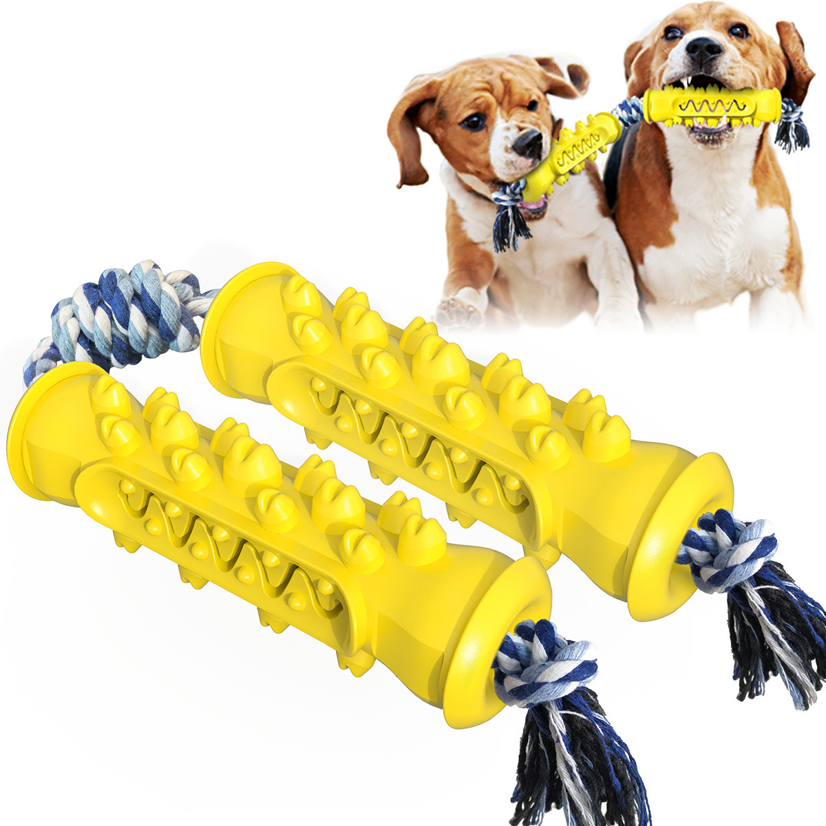 Dog toothbrush molar Rod dog toy training ball