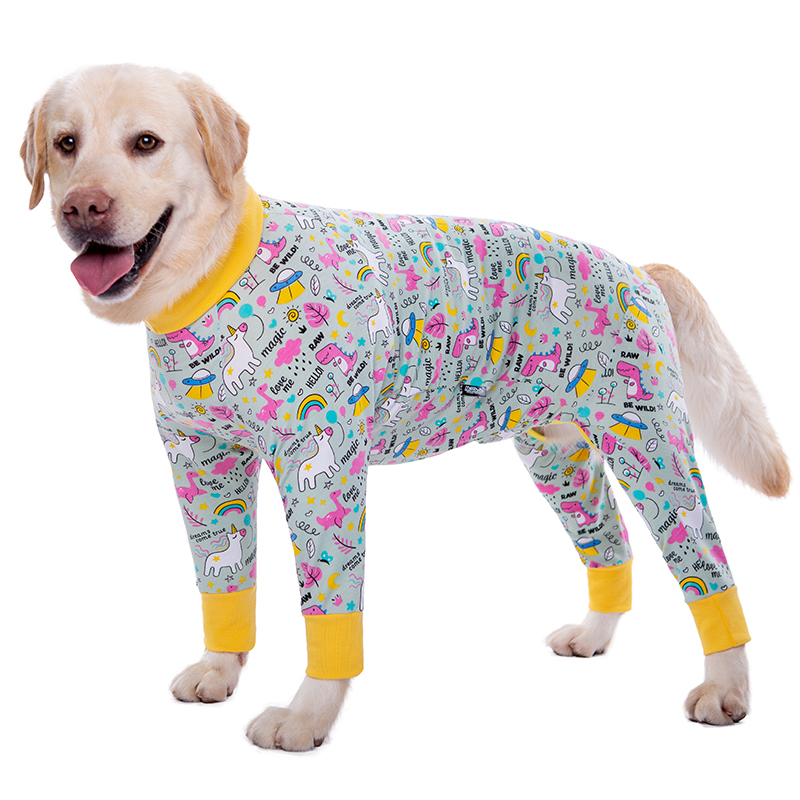 Dog clothes thin golden retriever Labrador medium large dog pet bellyband joint protection anti-lint four-legged pet clothing