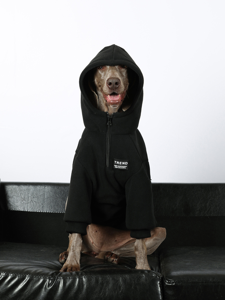 Large Dog Winter Thick Fleece Hoodie - Golden Retriever, Labrador, Border Collie