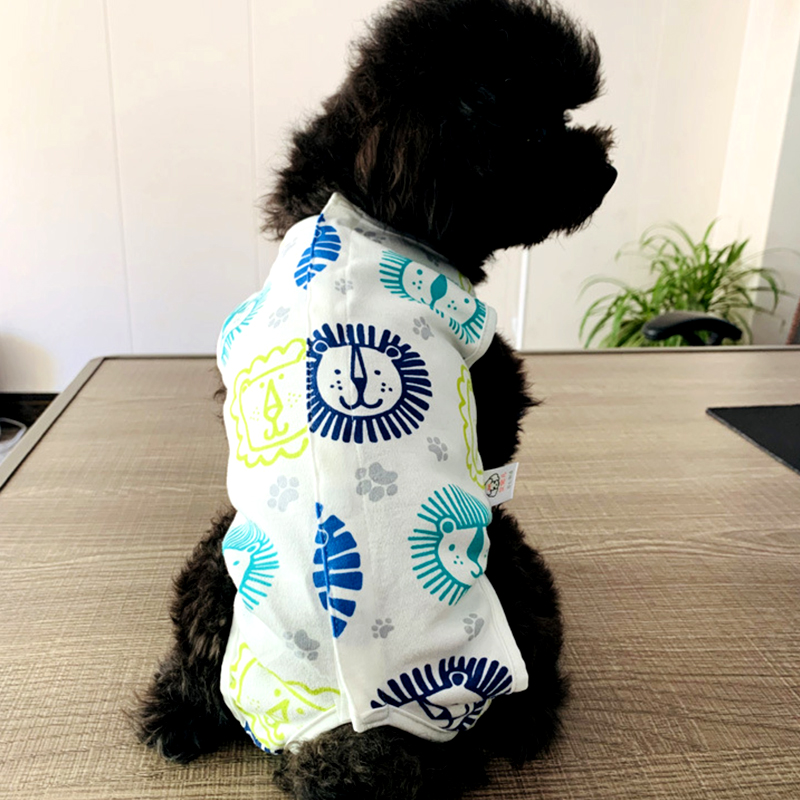 LovinPet Large Dog Recovery Suit Onesie - Cactus, Unicorn & Lion Print