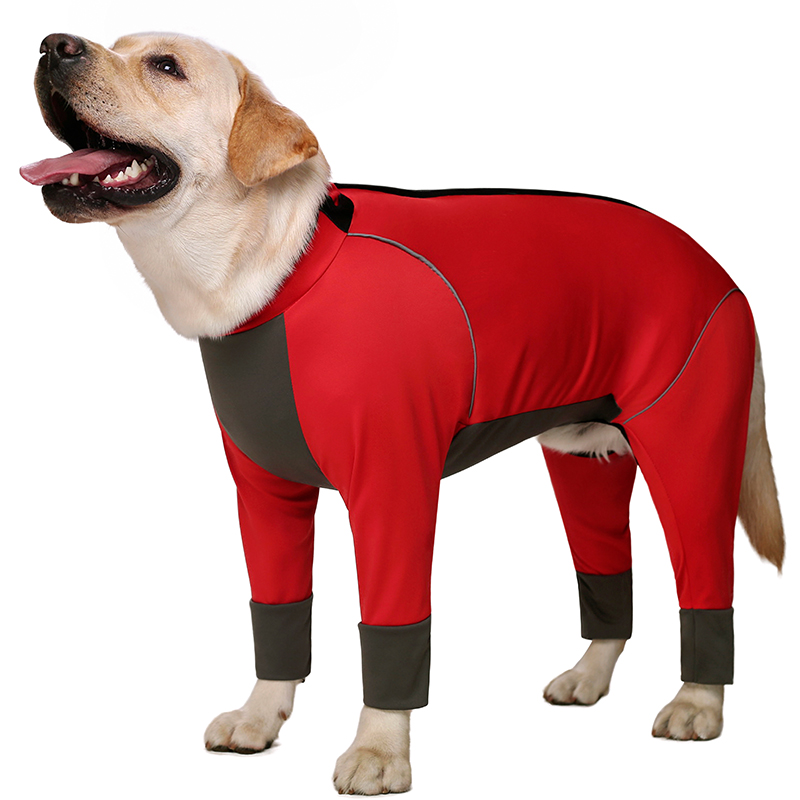 Dog clothes four-legged pet clothing spring and autumn golden retriever Labrador large dog pet joint protection waterproof sports all-inclusive