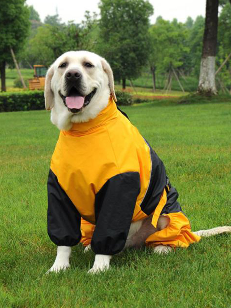 Lovinpet Four-Legged Dog Raincoat - Waterproof Windcheater for Medium to Large Breeds
