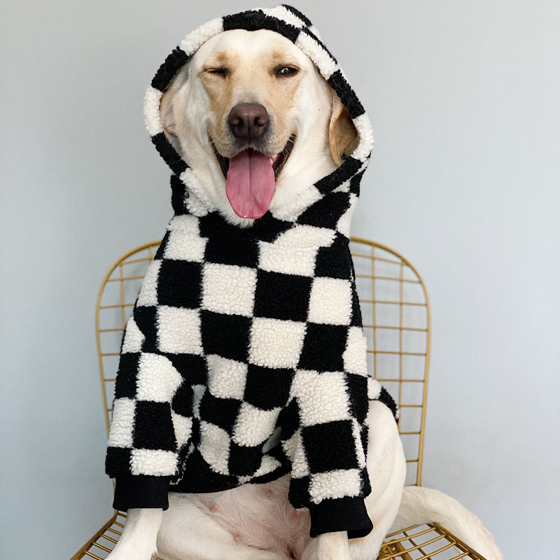 Trendy Winter Warm Dog Hoodies for Large Dogs - Labrador & Golden Retriever