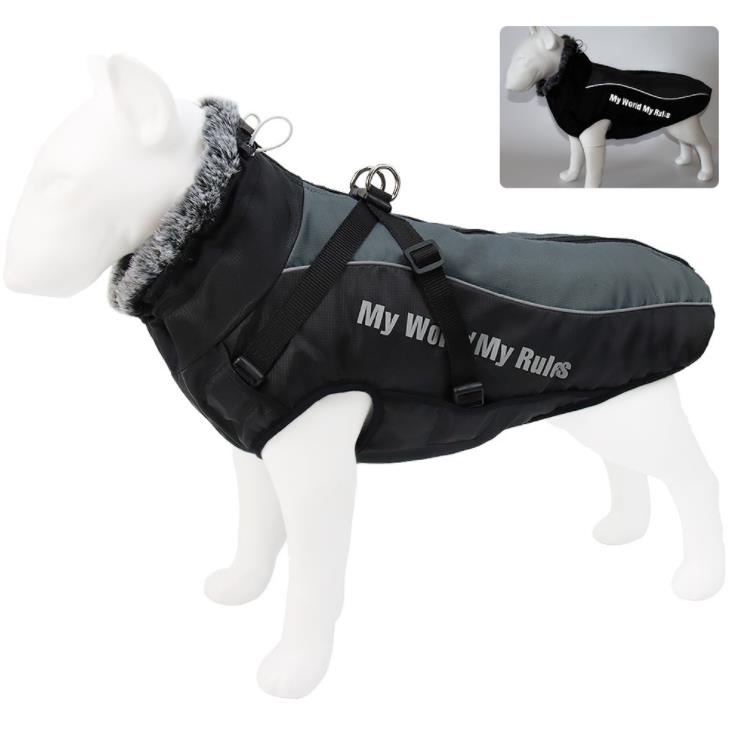 Lovinpet Waterproof Windproof Winter Dog Coat - Thickened Thermal Jacket for Large Breeds