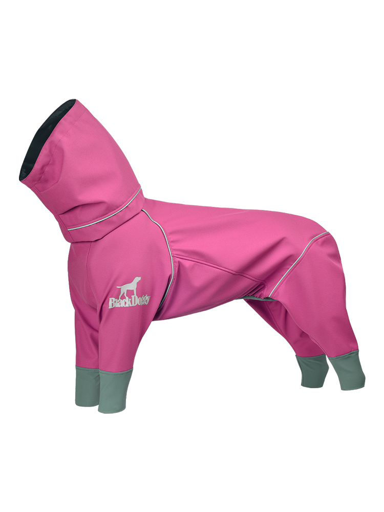 BlackDoggy rock warm hard shell four-leg outdoor shell jacket waterproof dog clothes autumn and winter 24 new