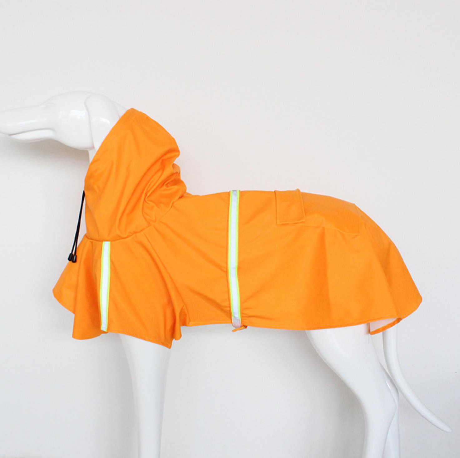 Bright Yellow Dog Raincoat - Waterproof Poncho for Large & Medium Breeds