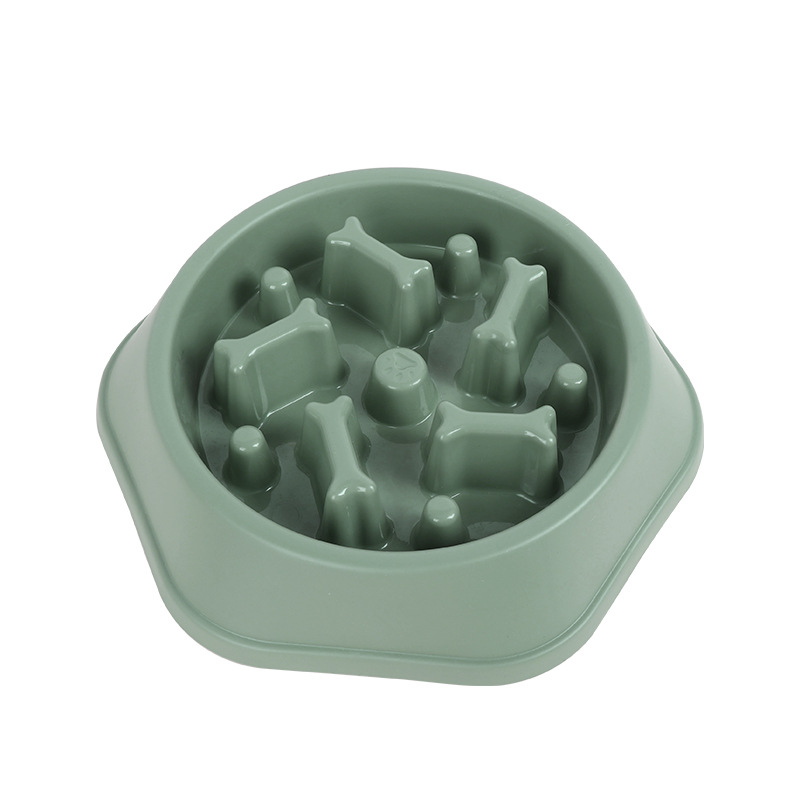 Pet Bowl slow down Food Bowl feeder anti-choke slow feeding bowl food bowl color practical dog bowl pet supplies small size dog tableware
