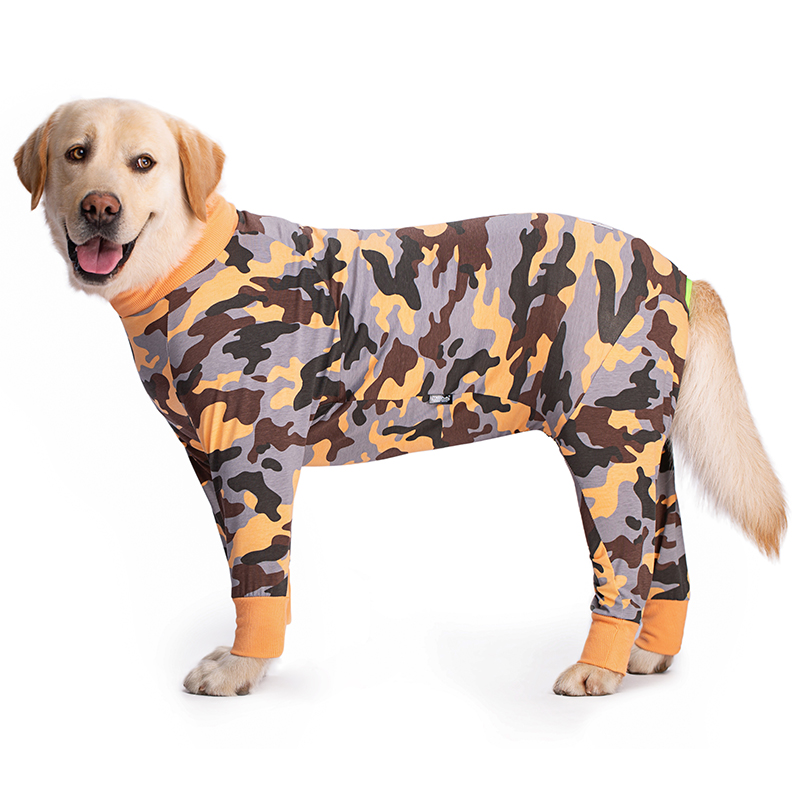 Dog clothes thin anti-lint golden retriever Labrador large dog pet all-inclusive bellyband joint protection four-legged pet clothing