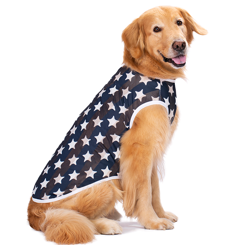 Dog clothes summer golden retriever Labrador Samoyed Alaska sun protection medium large dog thin vest
